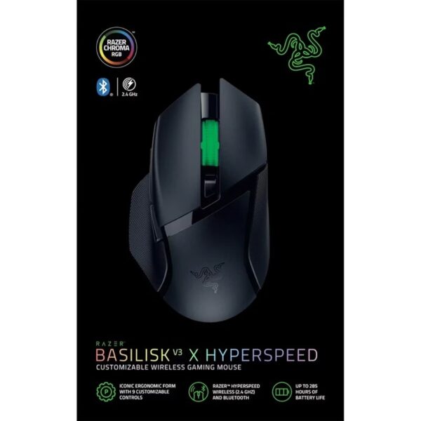 ماوس بی سیم مخصوص بازی ریزر مدل BASILISK V3 X HYPERSPEED