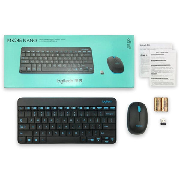 ماوس و کیبورد بی سیم لاجیتک مدل Logitech MK245