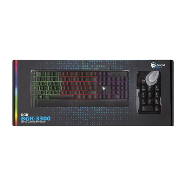 کیبورد مخصوص بازی بیاند مدل BGK-3300 RGB