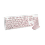 کیبورد و ماوس بی سیم رپو مدل Pink Rapoo X260S Wireless Mouse & Keyboard
