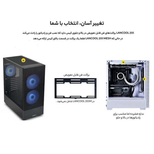 کیس کامپیوتر لیان لی مدل LANCOOL 205 Mesh