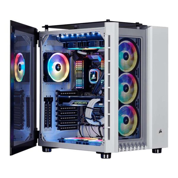 کیس کورسیر Crystal Series 680X RGB White