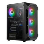 کیس کامپیوتر گیم دیاس مدل GAMDIAS AURA GC1 GAMING BLACK