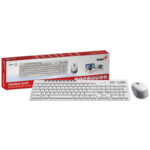 کیبورد و ماوس بی سیم جنیوس مدل SLIMSTAR 8230 WHITE - Image 4