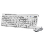 کیبورد و ماوس بی سیم جنیوس مدل SLIMSTAR 8230 WHITE - Image 2