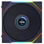 فن کیس لیان لی مدل LIAN LI UNI FAN TL120 LCD WIRELESS BLACK - Image 3