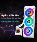 خنک کننده پردازنده مایع لیان لی مدل LIAN LI HYDROSHIFT LCD 360R WHITE - Image 2