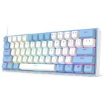کیبورد مکانیکال ردراگون مدل REDRAGON FIZZ K617 WHITE/BLUE