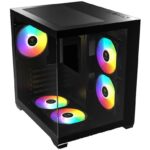 کیس کامپیوتر گیم دیاس مدل GAMDIAS AURA GC101M BLACK